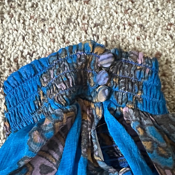 Free People Vibrant Blue Paisley dress - Picture 10 of 13